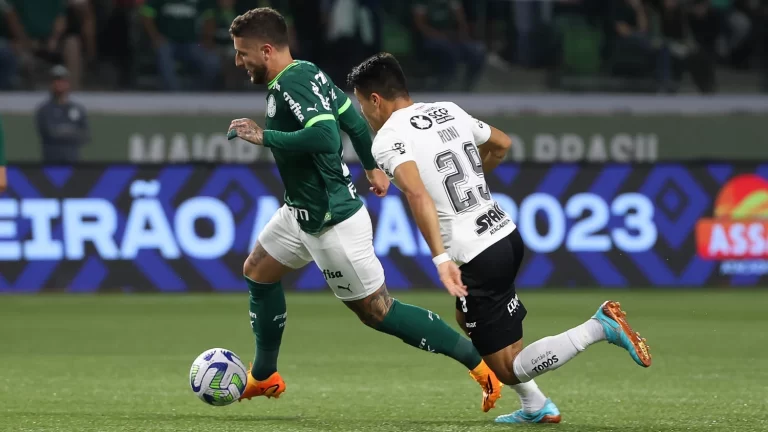 Palmeiras 2 x 1 Corinthians, Brasileirão 2023. Foto: Cesar Greco/Palmeiras