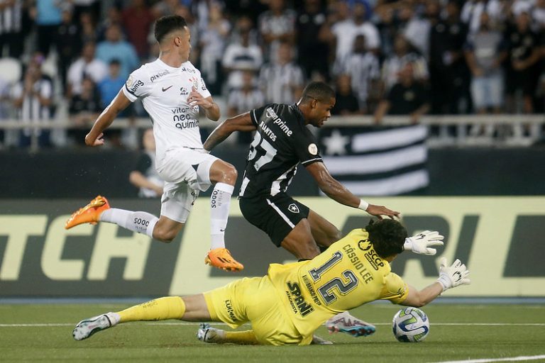 Botafogo 3 x 0 Corinthians, 5ª rodada do Brasileirão 2023. Foto: Vitor Silva/Botafogo