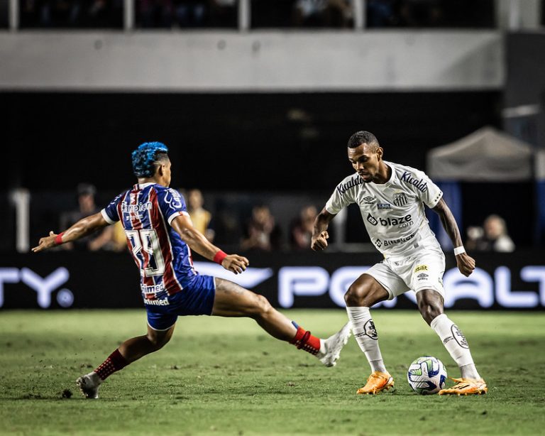 Santos x Bahia, Brasileirão 2023. Foto: Raul Baretta/ Santos FC