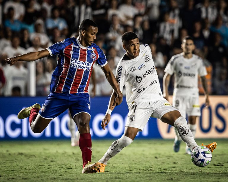 Santos x Bahia, Brasileirão 2023. Foto: Raul Baretta/Santos FC