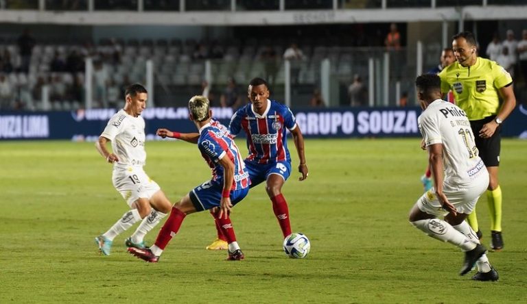 Santos x Bahia, pela Copa do Brasil 2023. Foto: Rafael Machaddo / EC Bahia