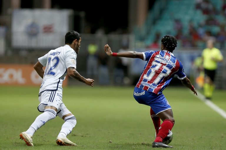 Bahia 2 x 2 Cruzeiro, pela 10ª rodada do Brasileirão 2023. Foto: Felipe Oliveira/EC Bahia