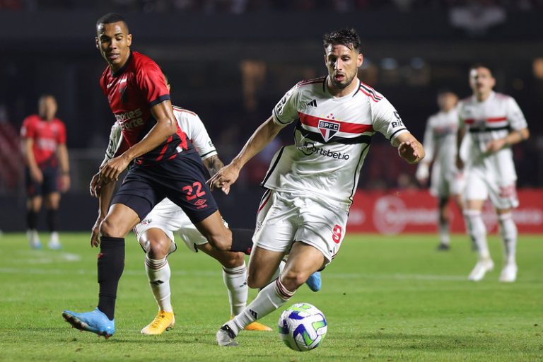 São Paulo 2 x 1 Athletico-PR, 11ª rodada do Brasileirão 2023. Foto: Nilton Fukuda/saopaulofc.net