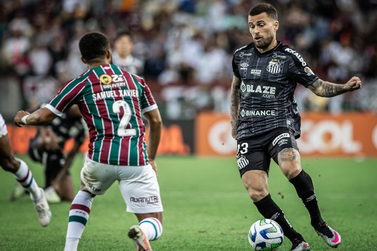 Fluminense 1 x 0 Santos, 17ª rodada do Brasileirão 2023. Foto: Raul Baretta/Santos FC