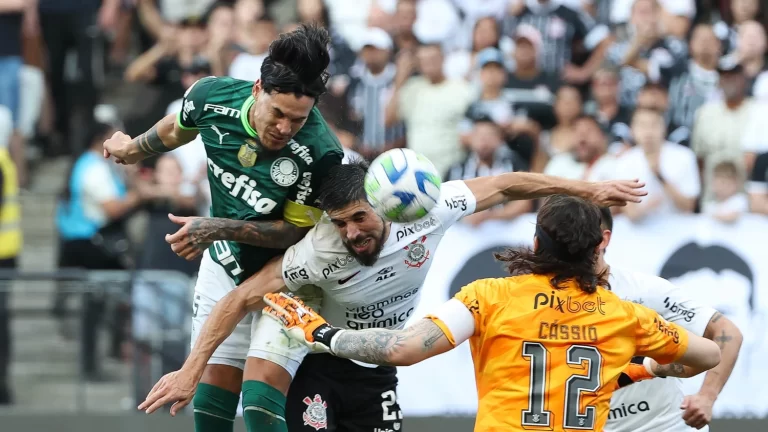 Corinthians 0 x 0 Palmeiras, Brasileirão 2023. Foto: Cesar Greco/Palmeiras