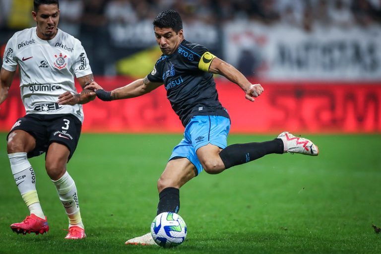 Corinthians 4 x 4 Grêmio, 15ª rodada do Brasileirão 2023. Foto: LUCAS UEBEL/GREMIO FBPA