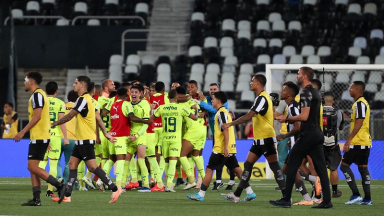 Botafogo 3 x 4 Palmeiras, 31ª rodada do Brasileirão 2023. Foto: Cesar Greco/Palmeiras