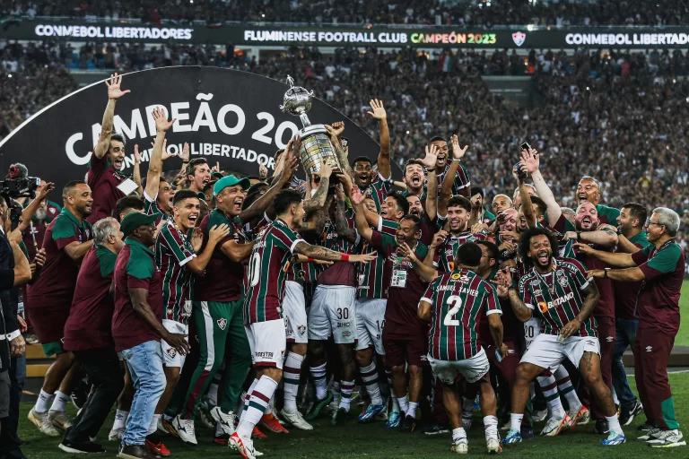 Fluminense garantiu vaga no Mundial de Clubes 2025 com o título da Libertadores 2023. Foto: LUCAS MERÇON/FLUMINENSE F.C.