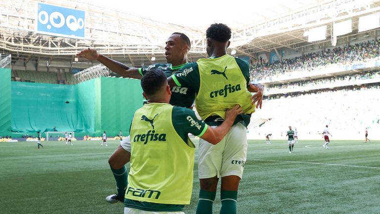 Palmeiras 1 x 0 Fluminense. Foto: Cesar Greco/Palmeiras