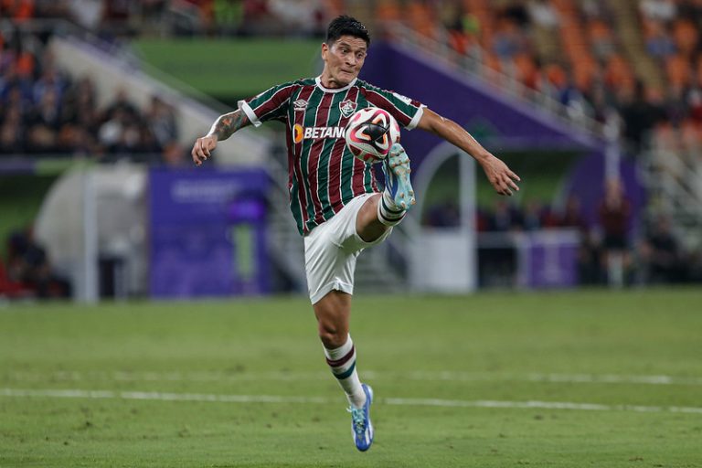 Germán Cano, Fluminense, no Mundial de Clubes. Foto: LUCAS MERÇON/FLUMINENSE FC