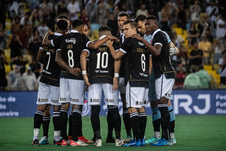 Time do Vasco em clássico contra o Flamengo. Foto: Leandro Amorim/Vasco