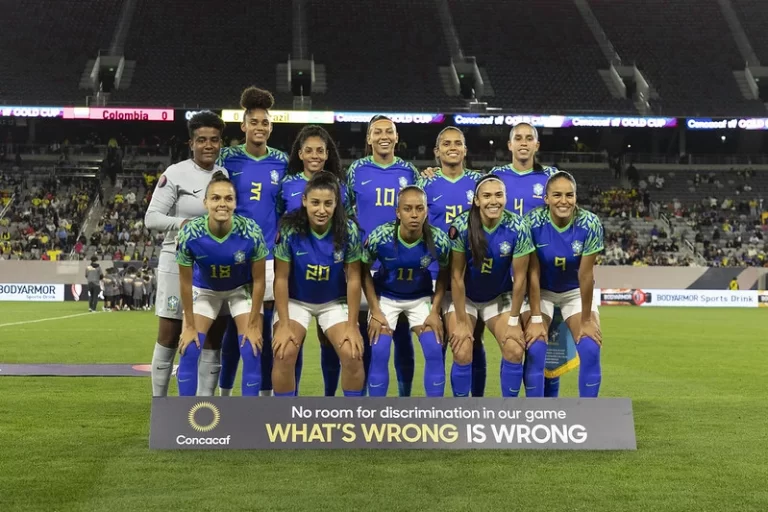 Seleção brasileira feminina na Copa Ouro CONCACAF 2024. Foto: Leandro Lopes/CBF