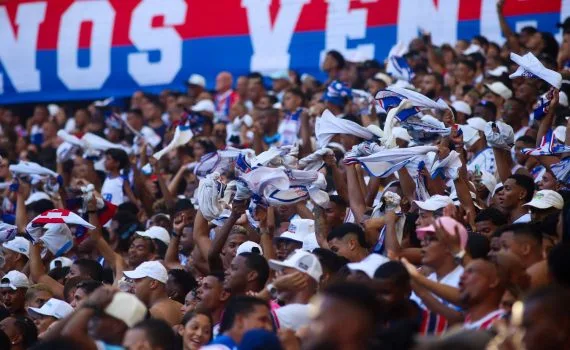 Torcida do Bahia na Arena Fonte Nova. Foto: Reprodução/EC Bahia