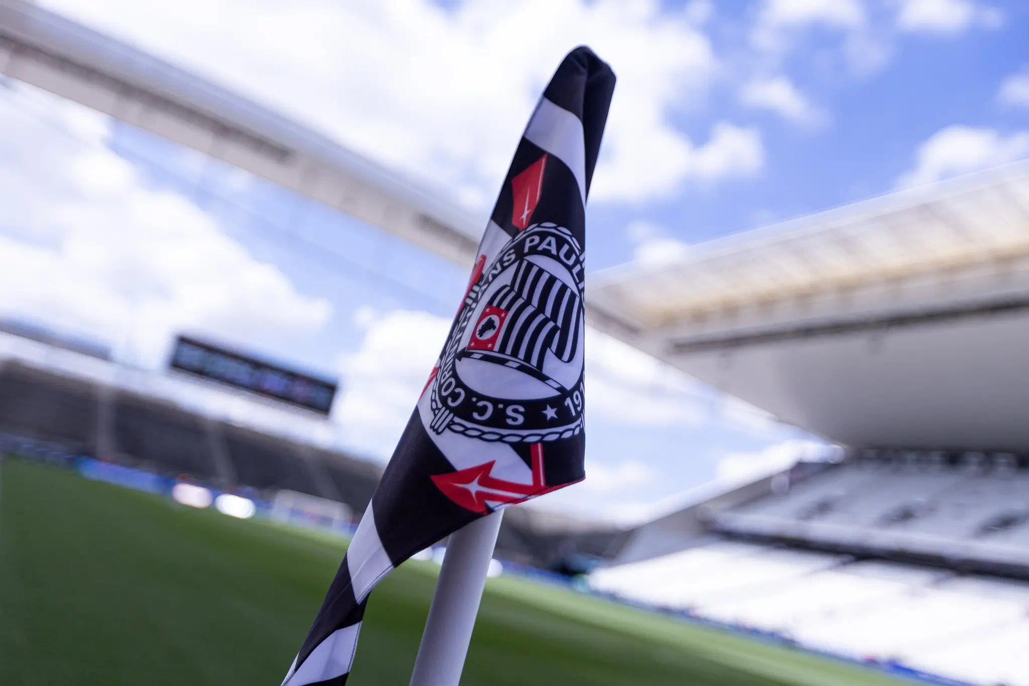 Bandeira do Corinthians na Neo Química Arena