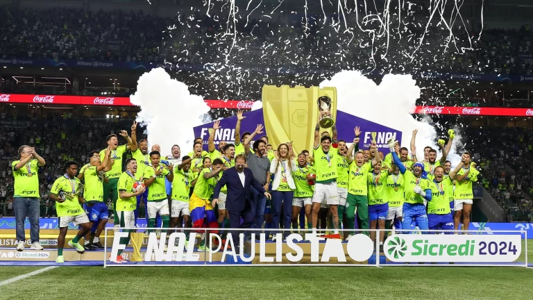 Palmeiras campeão do Paulista 2024. Foto: Fabio Menotti/Palmeiras