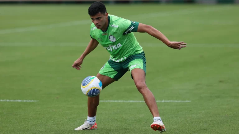 Bruno Rodrigues, atacante do Palmeiras. Foto: Cesar Greco/Palmeiras