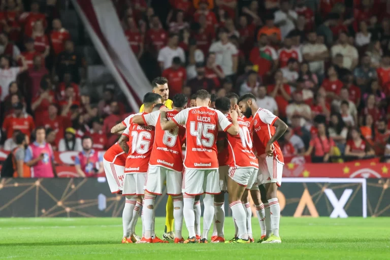 Time do Inter em Internacional 0 x 0 São Paulo, 8ª rodada do Brasileirão, no Heriberto Hülse. Foto: Ricardo Duarte/SC Internacional