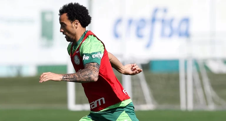 Felipe Anderson, do Palmeiras. Foto: Cesar Greco/Palmeiras