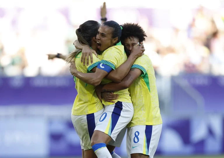 Seleção brasileira feminina nos Jogos Olímpicos de Paris 2024. Foto: Rafael Ribeiro/CBF