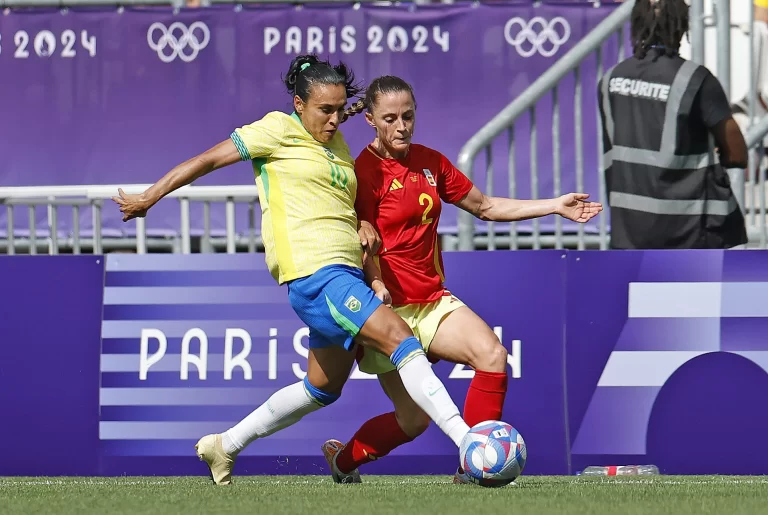 Brasil 0 x 2 Espanha, 3ª rodada do Grupo C do futebol feminino dos Jogos Olímpicos de Paris 2024. Foto: Rafael Ribeiro/CBF