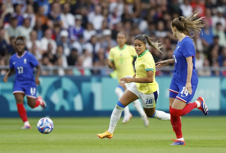 França x Brasil, quartas de final do futebol feminino dos Jogos Olímpicos de Paris 2024. Foto: Rafael Ribeiro/CBF