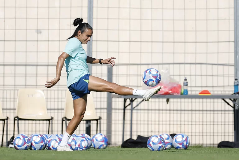 Marta, camisa 10 da seleção brasileira e Orlando Pride. Foto: Rafael Ribeiro/CBF