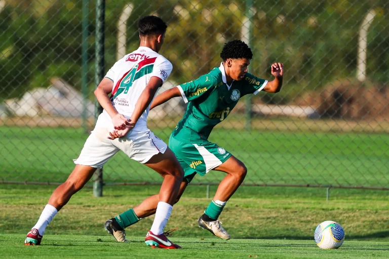 Palmeiras 1 x 1 Fluminense, fase de grupos do BrasileiroSub-17 2024. Foto: Fabio Menotti/Palmeiras