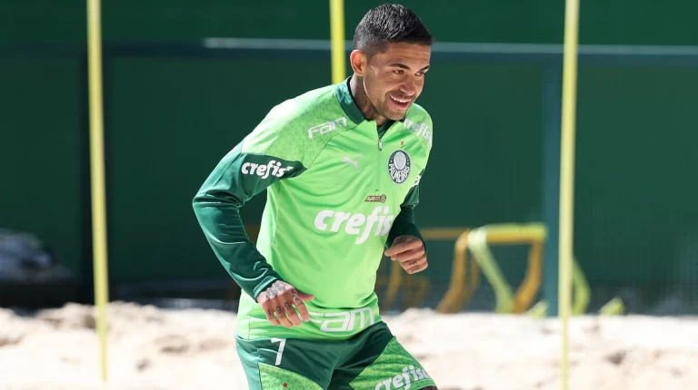 Dudu, atacante do Palmeiras. Foto: Cesar Greco/Palmeiras