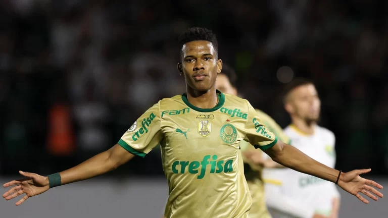 Estêvão, do Palmeiras. Foto: Cesar Greco/Palmeiras