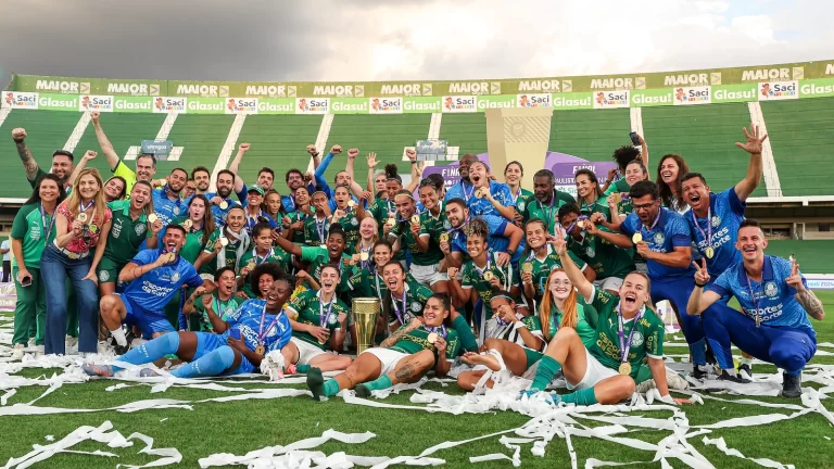 Palmeiras campeão do Paulistão Feminino 2024. Foto: Fabio Menotti/Palmeiras