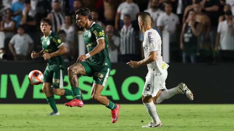 Santos 1 x 2 Palmeiras, 3ª rodada do Paulistão 2025. Foto: Cesar Greco/Palmeiras