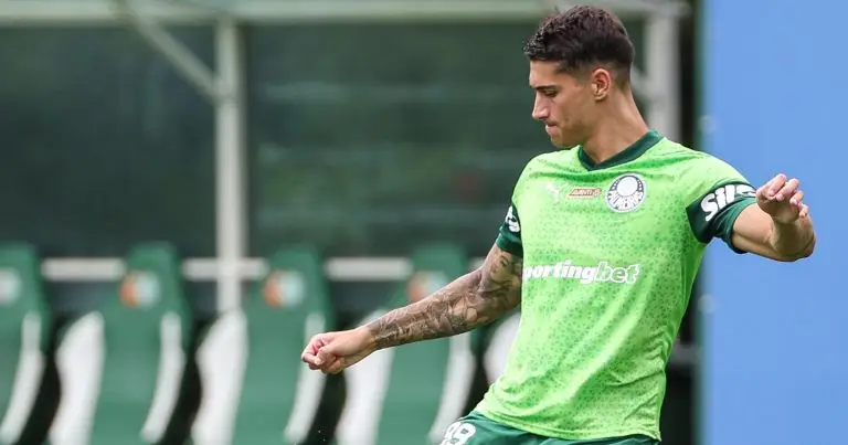 Emiliano Martínez, do Palmeiras. Foto: Fabio Menotti/Palmeiras