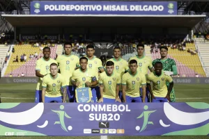 Seleção Brasileira no Sul-Americano Sub-20. Foto: RAFAEL RIBEIRO/CBF