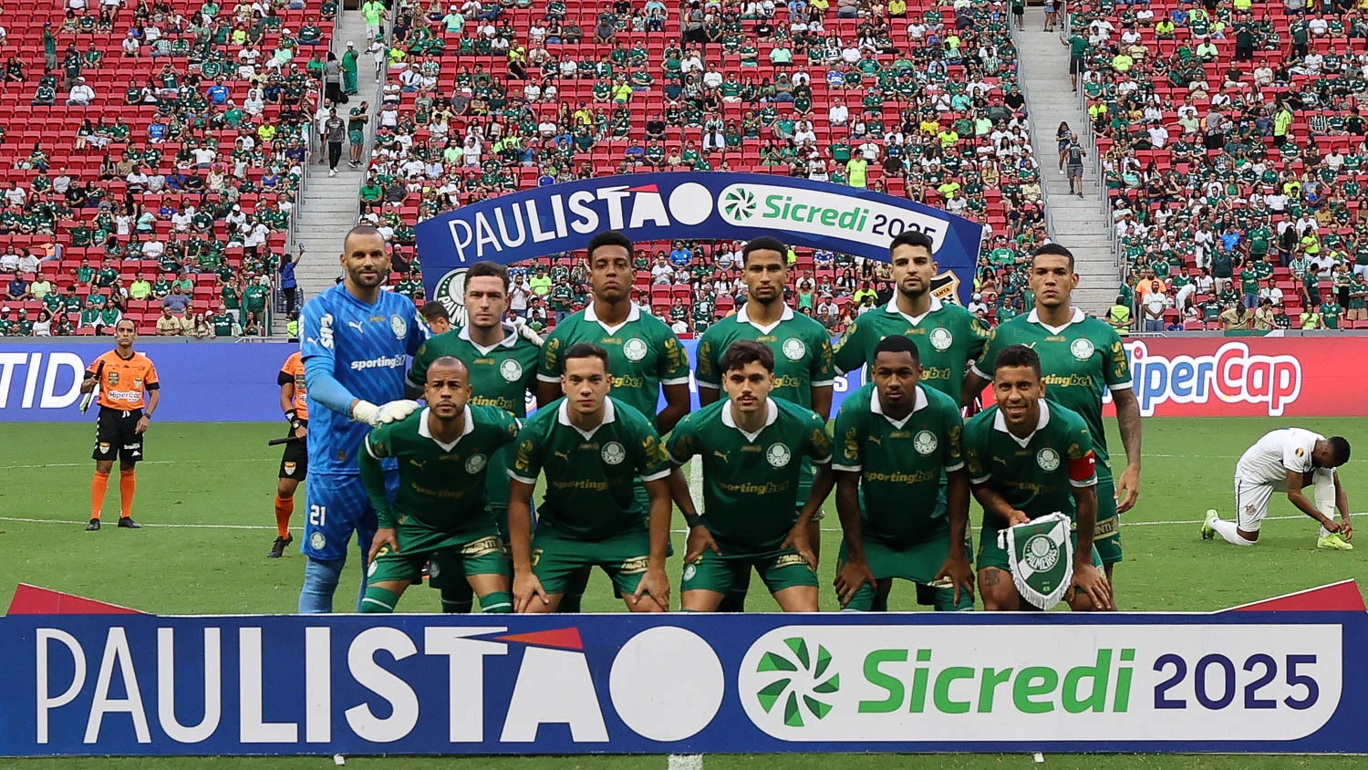 Time do Palmeiras contra o Água Santa, 8ª rodada do Paulistão 2025. Foto: Cesar Greco/Palmeiras