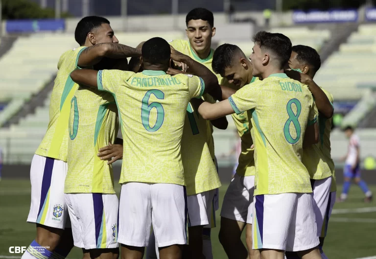 Seleção Brasileira no Sul-Americano Sub-20 2025. Foto: RAFAEL RIBEIRO/CBF