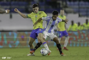 Brasil 1 x 1 Argentina, 4ª rodada do hexagonal final do Sul-Americano Sub-20 2025. Foto: RAFAEL RIBEIRO/CBF