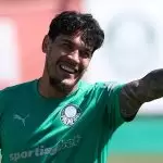 Gustavo Gómez, zagueiro do Palmeiras durante treino na Academia de Futebol. Foto: Cesar Greco/Palmeiras