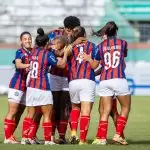 Mulheres de Aço, jogadoras do Bahia feminino durante o Brasileirão da categoria em 2025, Série A1. Foto: Letícia Martins/EC Bahia