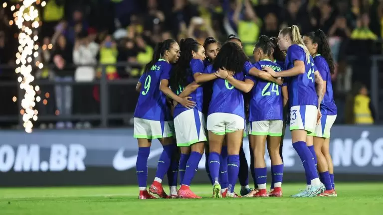 Seleção Brasileira Feminina no amistoso contra o Japão. Foto: Livia Villas Boas/CBF