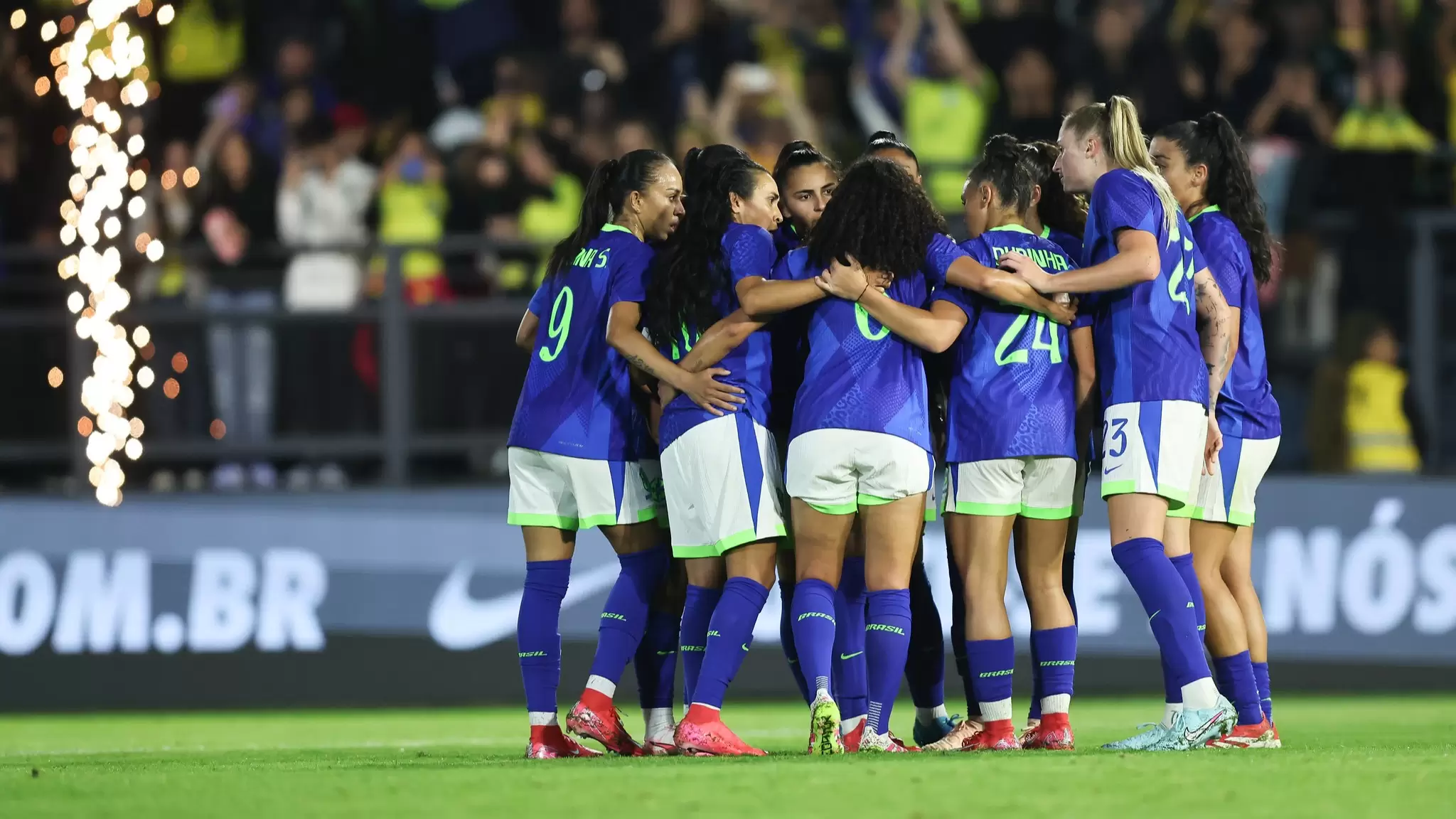 Seleção Brasileira Feminina no amistoso contra o Japão. Foto: Livia Villas Boas/CBF