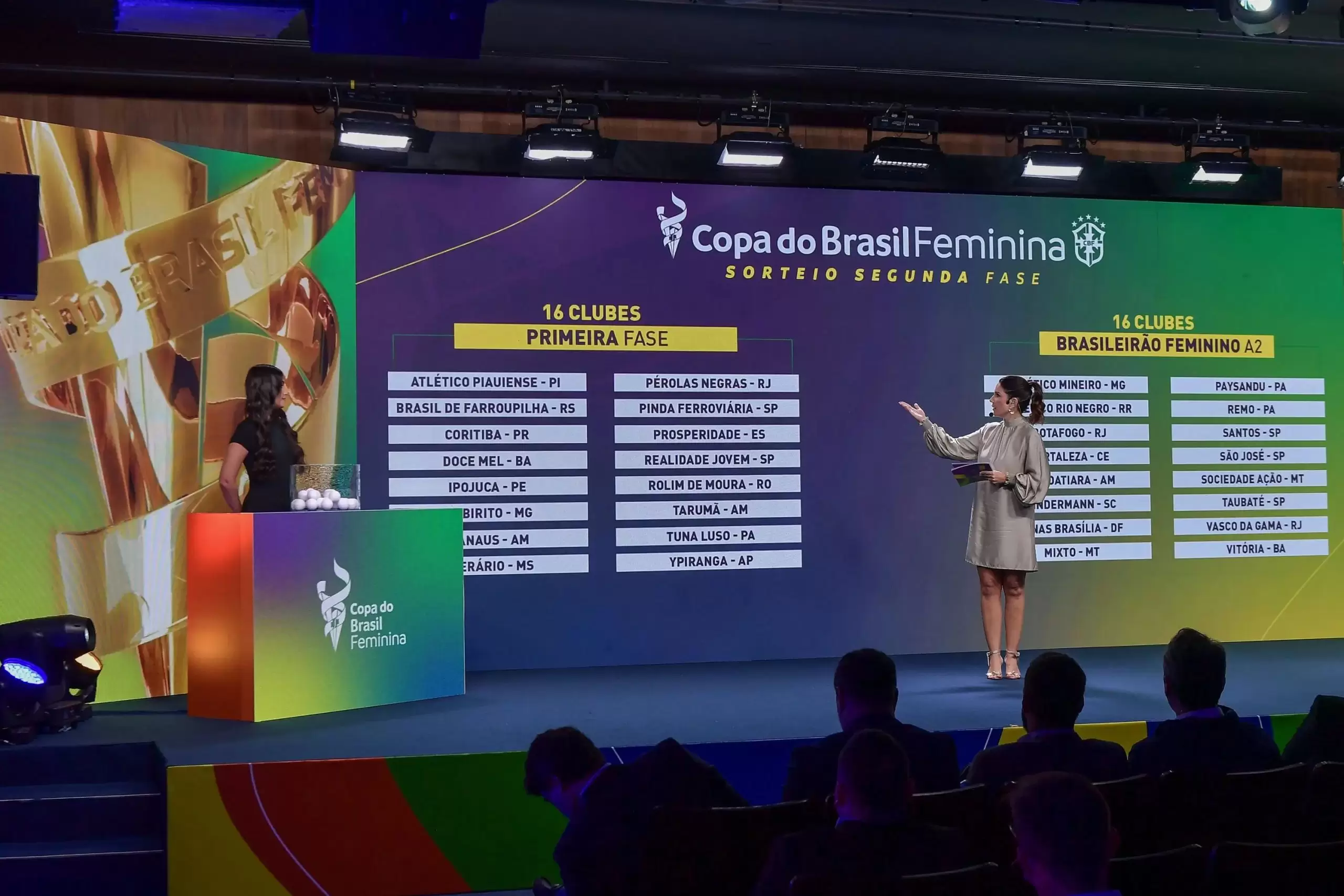 Sorteio da segunda fase da Copa do Brasil Feminina 2025. Foto: Staff Images/CBF