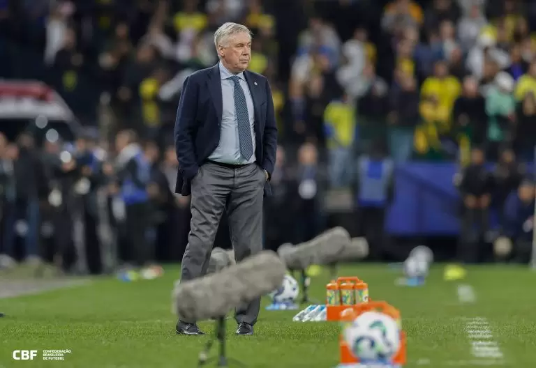 Carlo Ancelotti comandou sua primeira vitória pela Seleção no dia de seu aniversário: 1 a 0 sobre o Paraguai