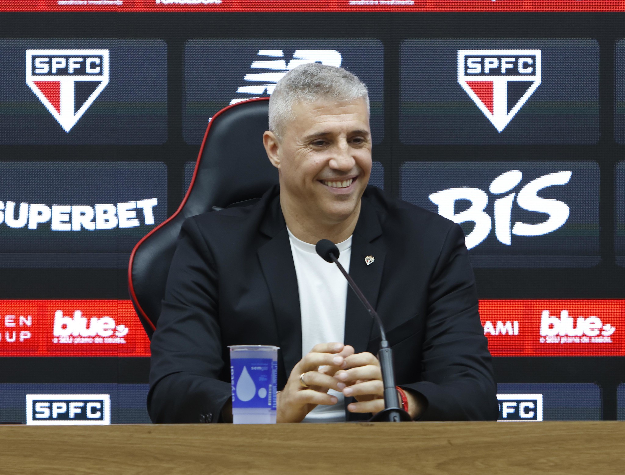 Hernán Crespo, técnico do São Paulo. Foto: Rubens Chiri/São Paulo FC
