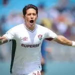 German Cano comemora gol pelo Fluminense contra a Internazionale, nas oitavas de final da Copa do Mundo de Clubes da Fifa 2025. Foto: MARCELO GONÇALV