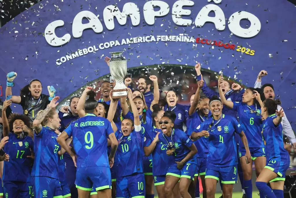 Seleção Brasileira Feminina é campeã da Copa América Feminina 2025. Foto: Lívia Villas Boas/CBF