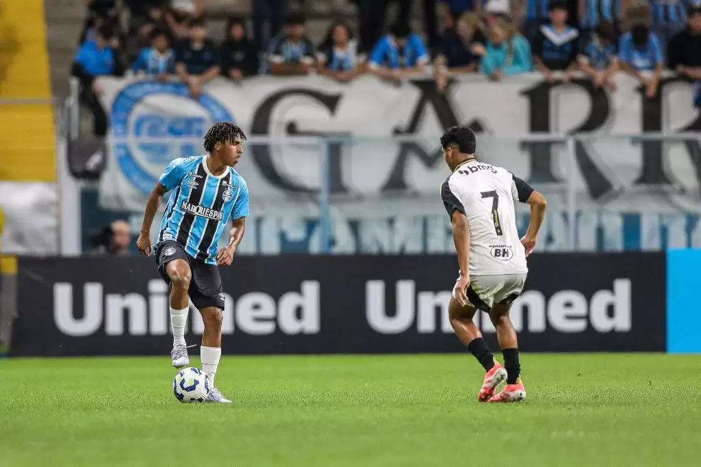 Grêmio 4 x 1 Atlético-MG, Brasileirão Sub-17 (jogo de ida da final). Foto: ANGELO PIERETTI/GRÊMIO FBPA