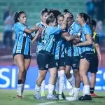 Time feminino do Grêmio disputando a Brasil Ladies Cup