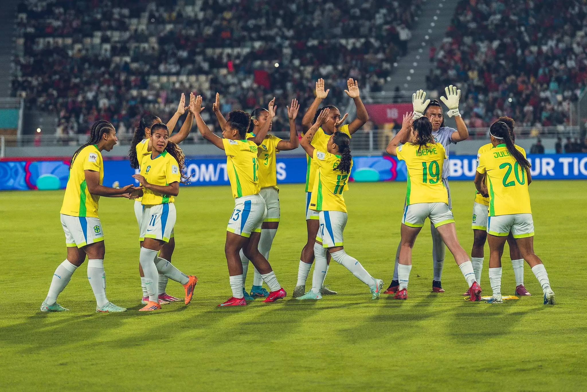 Seleção brasileira feminina sub-17. Foto: Fabio Souza/CBF