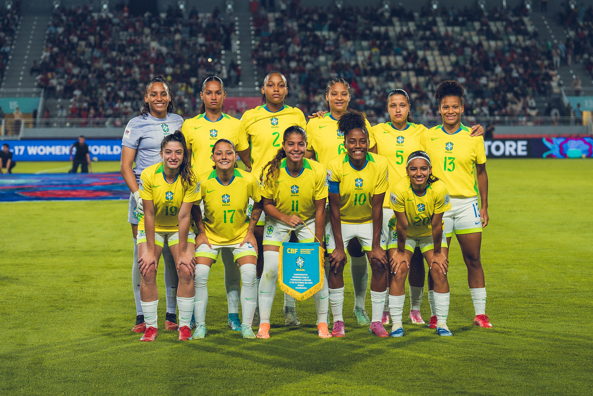 Seleção brasileira feminina sub-17. Foto: Fabio Souza/CBF
