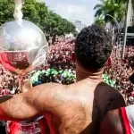 Flamengo com a taça da Libertadores